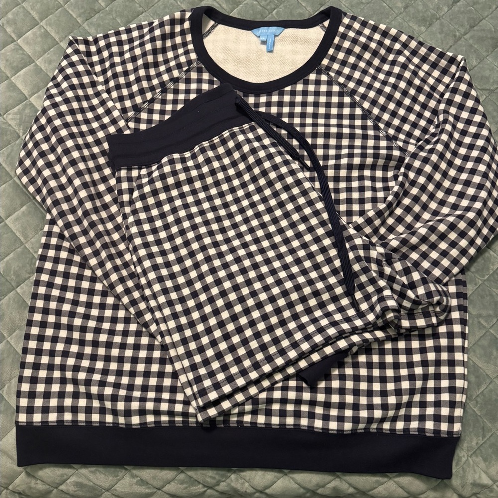 SET!Draper James Navy Gingham